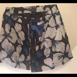 Bluenotes floral mini skirt